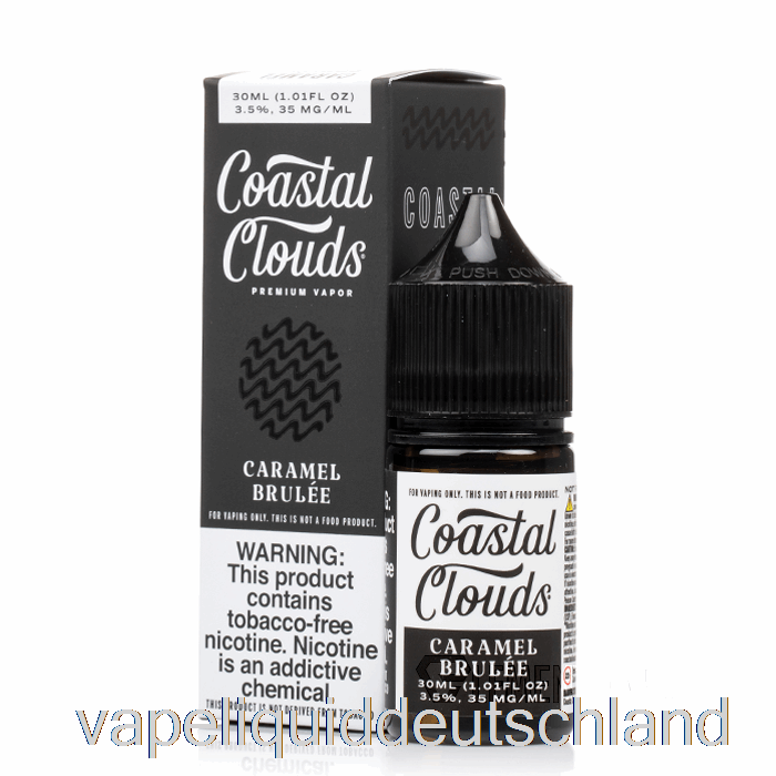 Karamell-Brûlée-Salz – Coastal Clouds Co. - 30 Ml 50 Mg Vape-Flüssigkeit